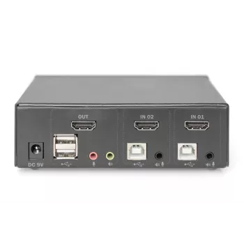 KVM Switch Digitus 2 Port Single Display 4K HDMI