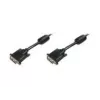 DIGITUS - DVI-Kabel - Dual Link - DVI-D (M) - DVI-D (M) - 5,0 m - vergossen, Rändelschrauben - Schwarz (AK-320101-050-S)