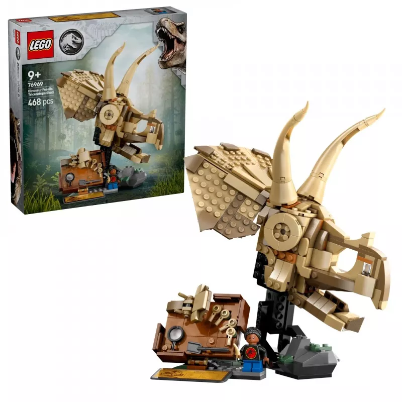 LEGO JURASSIC WORLD 76969 Dinosaurier-Fossilien: Triceratops-Schädel