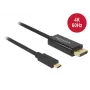 Delock Kabel USB Typ-C Stecker > Displayport Stecker (DP Alt Mode) 4K 60 Hz 3m schwarz