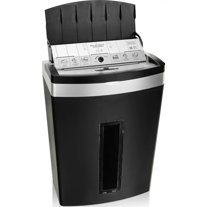 Peach PS600-10 Aktenvernichter Mikrogeschnittene Zerkleinerung 63 dB Schwarz, Silber