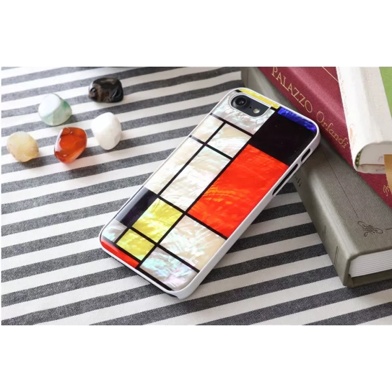 Schutzhülle iKins für Apple iPhone 8 / 7 Mondrian White