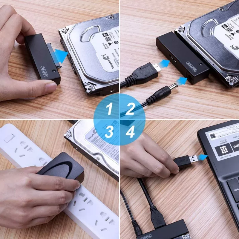 Schnittstellenkarte Unitek Y-1039, USB-Kabel im Lieferumfang, 5 Gbit/s, schwarz, Plug-and-Play
