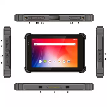 Robustes Outdoor-Tablet ALLNET X-trail-100-Intel-2D mit 2D-Scanner, NFC und LTE