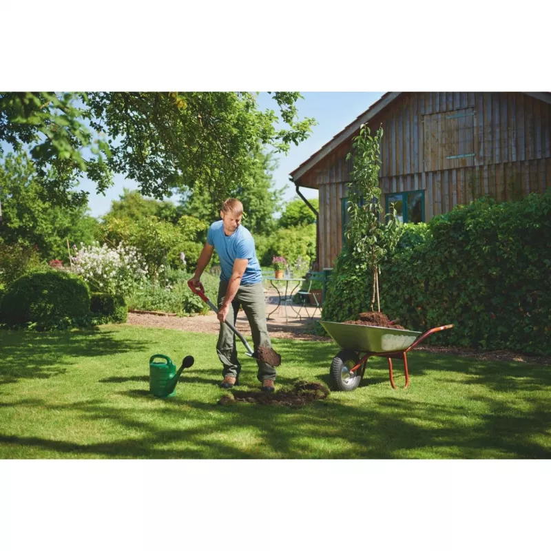 Spaten WOLF-Garten ASP-D Stahl Rot 1230 mm