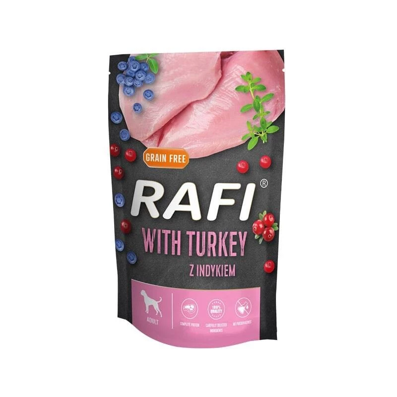 DOLINA NOTECI Rafi mit Pute - Nassfutter für Hunde - 500g