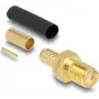 RF-Koaxial-SMA-Buchsen-Crimpstecker DELOCK für LMR200 mit Schrumpfschlauch