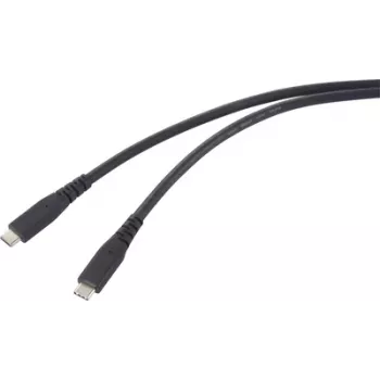 Renkforce USB-C-Kabel USB4 Schwarz TPE-Mantel RF-6662038 - Digital/Daten - 0,5 m (RF-6662038)