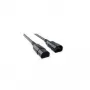 Netzkabel Bachmann 356.171 Schwarz 2 m C14 C13 Kupplung