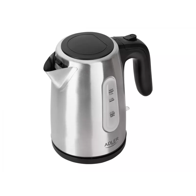 Elektrischer Wasserkocher Adler AD 1273 1 L 1200 W Schwarz Haselnuss Edelstahl