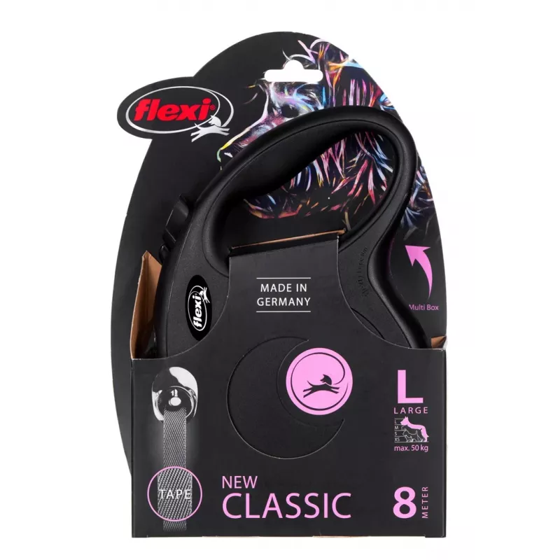 Flexi neu Classic Hundeleine, ausziehbar, 8 m