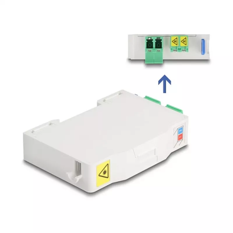 Netzwerk-Kabel DeLOCK Glasfaser-Anschlussbox 85936 LC Duplex Weiß