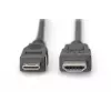 Digitus ASSMANN - Video-/Audiokabel - HDMI - 30 AWG - Mini-HDMI, 19-polig (M) - HDMI, 19-polig (M) - 3 m - Doppelte Isolierung - Schwarz (AK-330106-030-S)