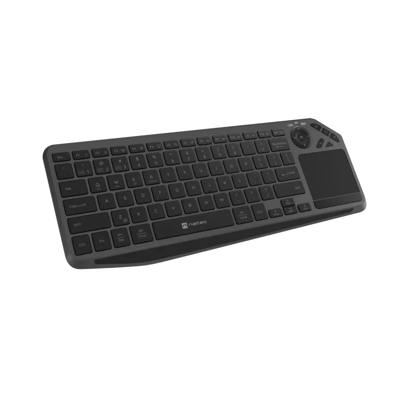 Natec Turbot 2 | Tastatur | Kabellos | US | Bluetooth | Schwarz/Grau