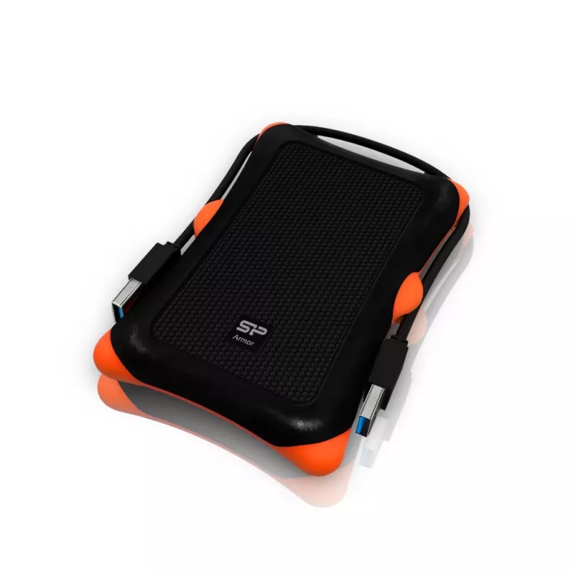 Dysk zewnêtrzny HDD Silicon Power Armor A30 (1TB; 2.5 ; USB 3.2; 5400 obr/min; Orange-Black; SP010TBPHDA30S3K)