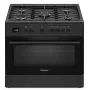 Ravanson KWGE-K90 Cheff Modern Schwarz Gas- und Elektroherd (schwarz)