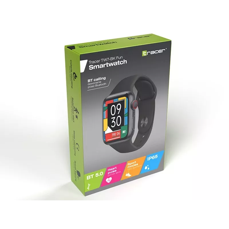 Digital Watch Tracer TW7 4,65 cm Schwarz