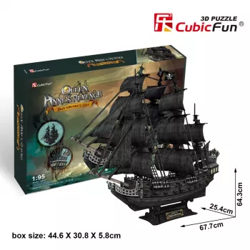 PUZZLE 3D Großes Set Piratenschiffe Queen Revenge