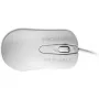Kabelgebundene beidhändige optische Maus ManMachine Man & Machine C Maus — USB Typ-A, Laser 1000 DPI, 3 Tasten, Scrollrad (hygienisches Weiß)