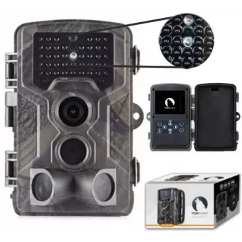 Wildkamera TOPHUNT HC800A FHD mit 42 IR-LEDs — Polnisches Menü, bewegungsaktivierte Wildkamera