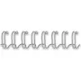 Fellowes - Bindedraht - 6 mm - 34 Ringe - A4 (210 x 297 mm) - 35 Blätter - Silber - 100 Stk. - für Fellowes Galaxy 500, Galaxy E 500, Pulsar 300, Starlet 90 (54450)