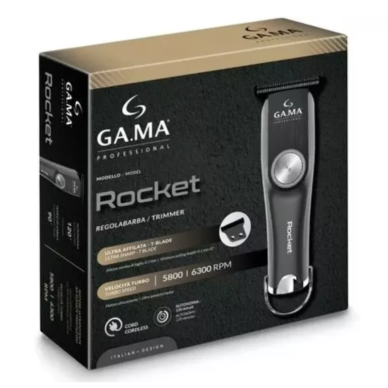 GA.MA PM2510 Rocket Kabel-/Akku-Trimmer, Schwarz | GA.MA