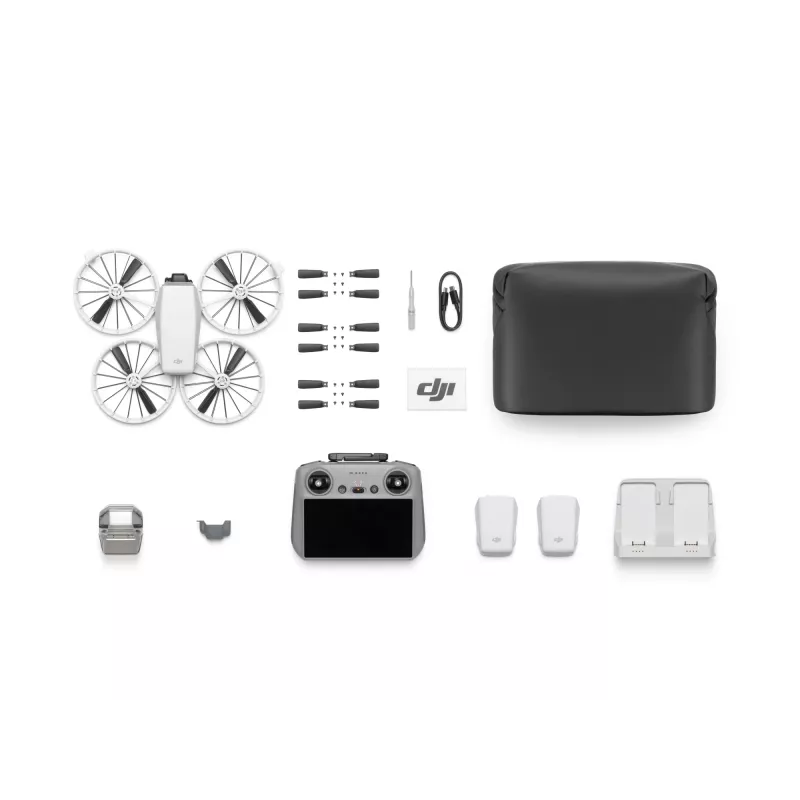 Quadcopter DJI Flip Fly More Combo RC 2 — 4 Rotoren, 48 MP Kamera, 3840×2160, max. Geschwindigkeit 16 m/s, Reichweite 14000 m