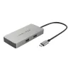HYPER HDMB2 Interface Hub USB 3.2 Gen 1 (3.1 Gen 1) Type-C 5000 Mbit/s Edelstahl
