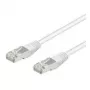 Wentronic Goobay CAT 5e Patchkabel, SF/UTP, Weiß, 0,25 m - CCA Kupfer-Mix (95213)