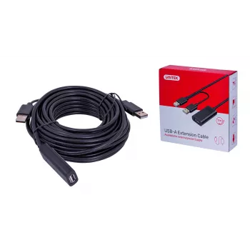 UNITEK Y-278 USB-Kabel USB 2.0 10 m 2 x USB A USB A Schwarz