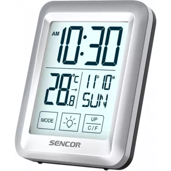 SENCOR Thermometer mit Uhr SWS 1918