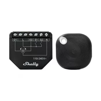 WiFi-Rollladensteuerung Shelly Shutter BLU (Shelly_Shutter_BLU_1) Bluetooth-Taste, robustes Gehäuse