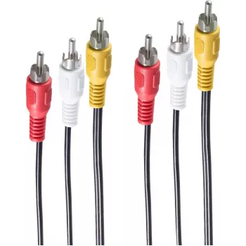 Videokabel-Adapter ShiverPeaks BS90024-10 10 m 3 x Cinch