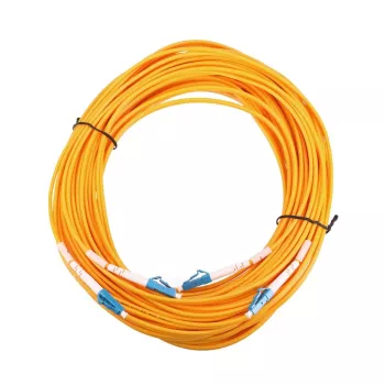 Glasfaser-Patchkabel Extralink EX.2862 LC–LC 0,5 m G.652D FTTH gelb Vollduplex