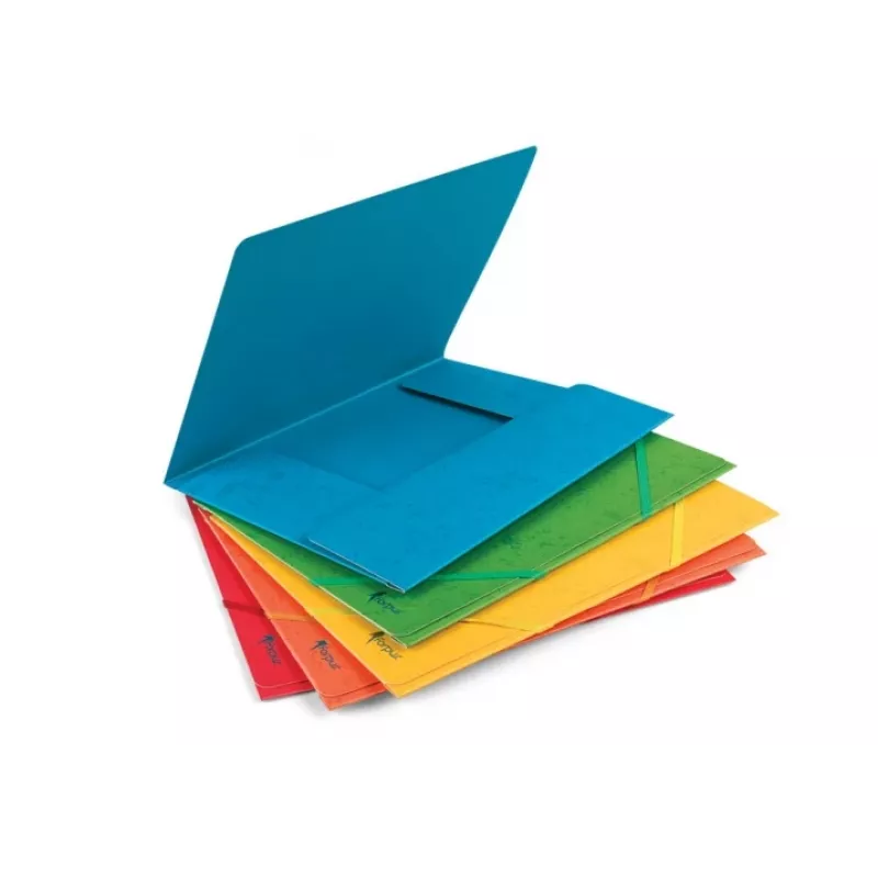 Ordner mit Gummizügen Forpus, A4, Karton, Kapazität 300 Blatt, orange