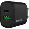 CANYON Ladegerät OnCharge 250 25W 1xPD 1xQC EU Schwarz