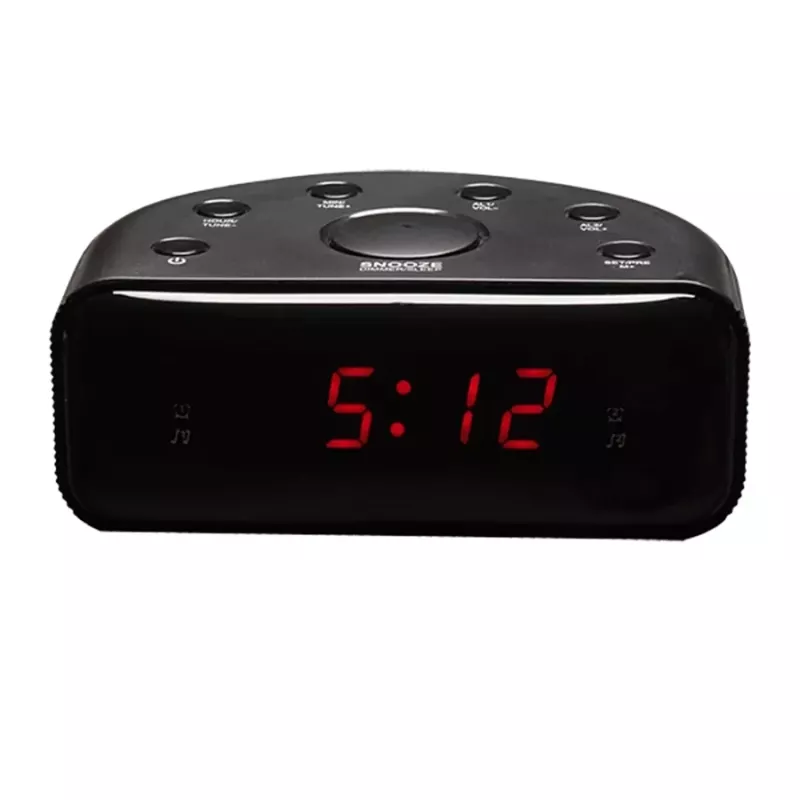 Denver CR-430 Analog & Digital FM-Radio mit LED-Display, schwarz