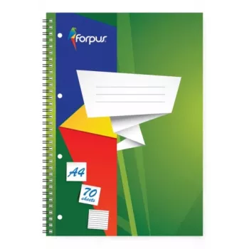 Spiral-Schulheft Forpus, A4/70, liniert, Softcover 0722-022