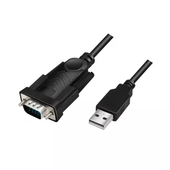 LogiLink AU0048A Serielles Kabel Schwarz 1,5 m USB A DB-9