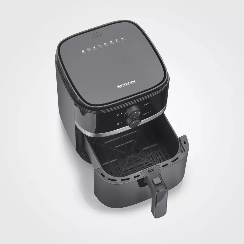 Heißluftfritteuse Severin FR 2452 4,3 L 1500 W Schwarz Silber
