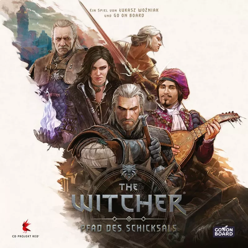 Brettspiel Asmodee The Witcher: Pfad des Schicksals Deluxe Edition – Tabletop-Rollenspiel/Strategiespiel