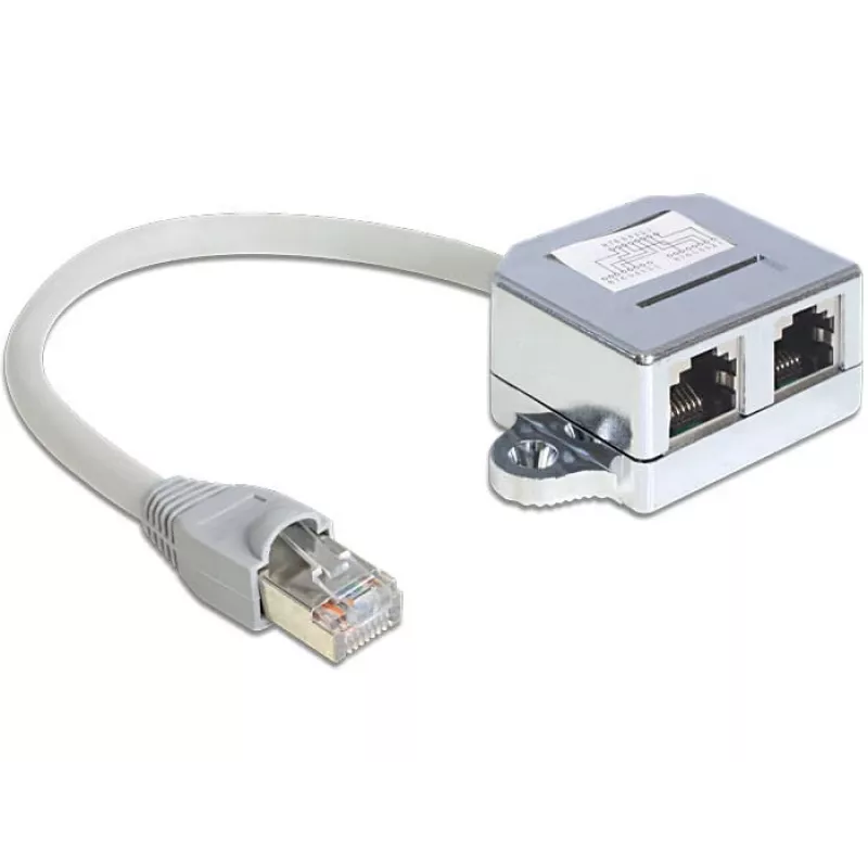 Netzwerkkabel DeLOCK 65441 RJ-45 0,15 m Grau