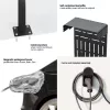 Outdoor-Ständer für EV- und PHEV-Autoladegeräte Maclean, Stahl, 15 kg max, MCE456