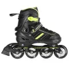 Nils Extreme NH18191 2IN1 Inline Skates SCHWARZ/LIMETTE GR. M (34-38) Mit austauschbaren Eishockeyskates