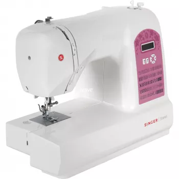 Singer 6699 Nähmaschine, elektronisch, weiß, pink