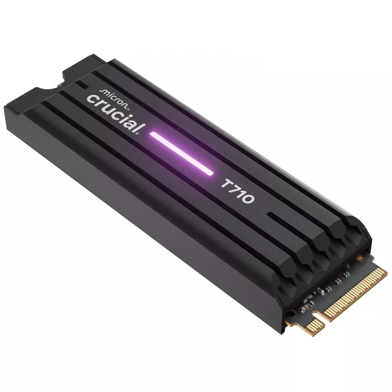 SSD CRUCIAL T710 4 TB M.2 PCIe 5.0 NVMe — 4000 GB, Lesen 14500 MB/s, Schreiben 13800 MB/s