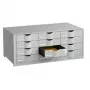 Schubladenbox Paperflow EO9H4442.02 hellgrau A4 12 Schubladen