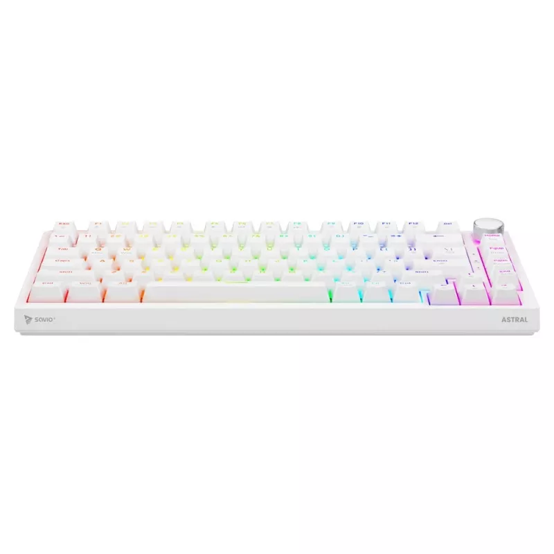 Savio ASTRAL WHITE JADE Tastatur Gaming USB QWERTY US International