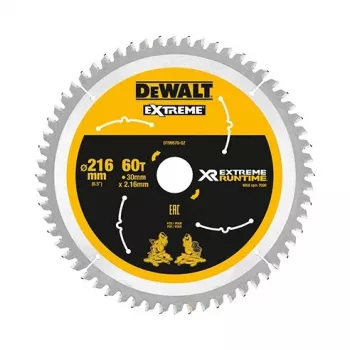 Sägeblatt DeWALT XR FlexVolt 216 mm x 30 mm 60Z