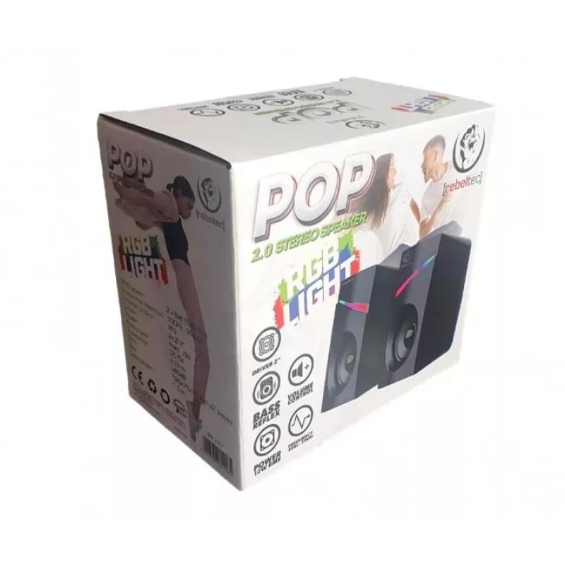 Stereo 2.0 Lautsprecher POP, RBLGLO00047, 20W